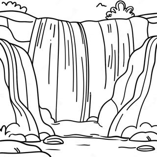 Majesteettinen Vesiputous Varityskuva 72726-16417