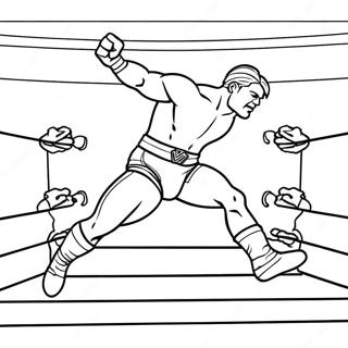 Varikas Wwe Painija Hyppaa Vastustajan Paalle Yhdista Pisteet Sivulla 73804-17249