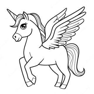 Majesteettinen Pegasus Lentamassa Varittamissivu 74112-17490