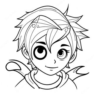 Emo Poika Piikkihiuksilla Varityskuva 75011 18200