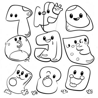 Hauskat Sarjakuvan Numerot Varityskuva 75501 18584