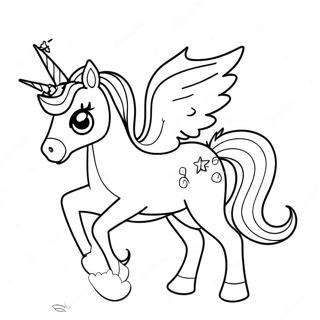 Kimalteleva Yksisarvinen Joulutuikkujen Kanssa Varittamissivu 75679 18713