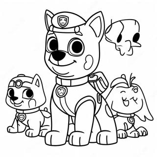Sopo Halloweenin Paw Patrol Varittamissivu 75731-18756