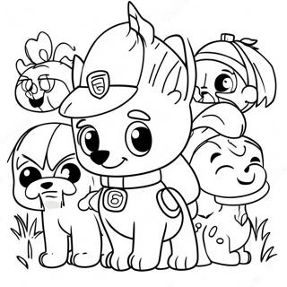 Pelottava Halloweenin Paw Patrol Varittamissivu 75733 18761