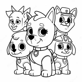 Pelottava Halloweenin Paw Patrol Varittamissivu 75733 18763
