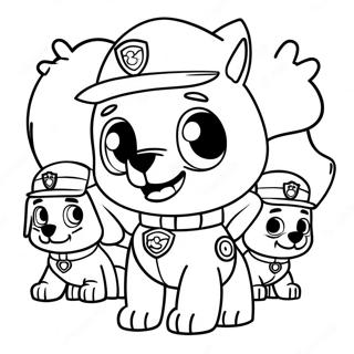 Pelottava Halloweenin Paw Patrol Varittamissivu 75733 18764