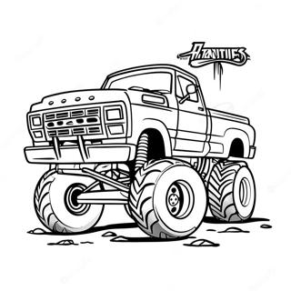 Monsteri Korotettu Ford Truck Varittamissivu 75782-18789