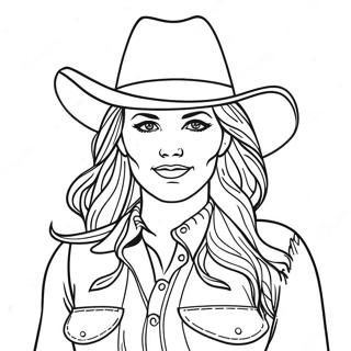 Cowgirl Värityskuvat