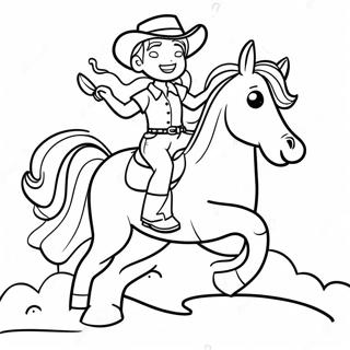 Sopo Cowgirl Ratsastamassa Hevosta Varityskuva 76320-19210