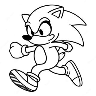 Sonic The Hedgehog Juoksee Nopeasti Varitettava Sivun 76856-19629