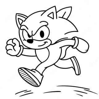 Sonic The Hedgehog Juoksee Nopeasti Varitettava Sivun 76856-19630