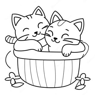 Suloiset Kissat Nukkumassa Varittamissivu 77010-19734