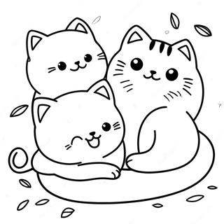 Suloiset Kissat Nukkumassa Varittamissivu 77010-19735
