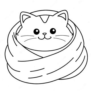 Porroinen Kissa Kaariytyneena Peittoon Varittamissivu 77011-19738