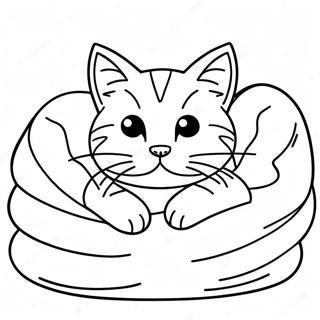 Porroinen Kissa Kaariytyneena Peittoon Varittamissivu 77011-19740