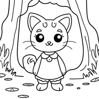 Seikkailunhaluinen Kissa Tytto Metsassa Varittamissivu 77732-20296