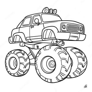 Hai Monster Truck Jossa On Jattirenkaat Varittamissivu 78045 20543