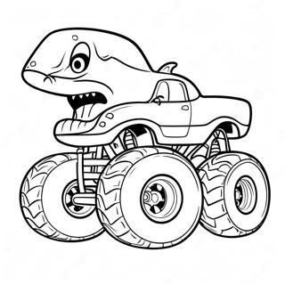 Hai Monster Truck Jossa On Jattirenkaat Varittamissivu 78045 20544