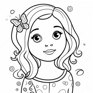 Leikkisa Tytto Perhosen Kanssa Varityskuva 78173-20640