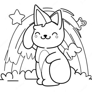 Syanin Varinen Sateenkaariystavat Taianomainen Varityssivu 81007 22832