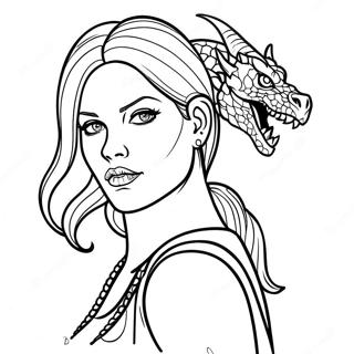 Paha Tyttö Nainen Tatuointi Värityssivut