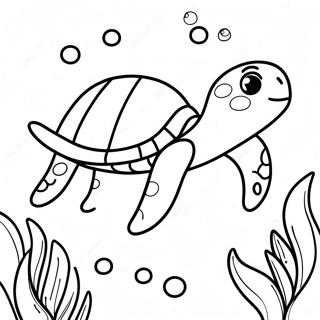 Suloiset Merikilpikonnat Uimassa Varityskuva 82807-24257