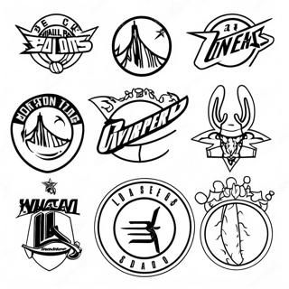 Varikkaat Nba Joukkueiden Logot Varityskuva 83037-24427
