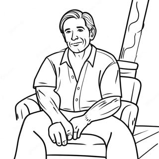 Miettelias Aikuinen Istumassa Varityskuva 83371 24699