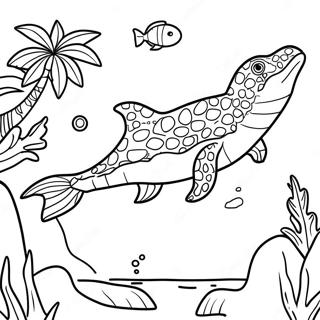 Mosasaurus Uimassa Meressa Varityskuva 83804-25032