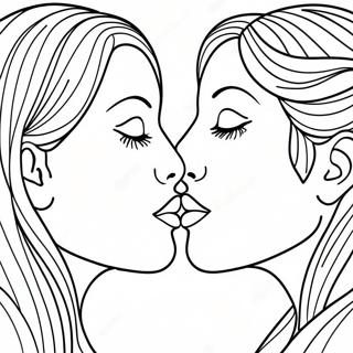 Intohimoinen Suudelma Varityskuva 84703-25739