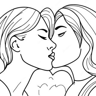 Intohimoinen Suudelma Varityskuva 84703-25740