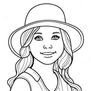 Kaunis Tyttö Realistinen Tyttö Värityssivut