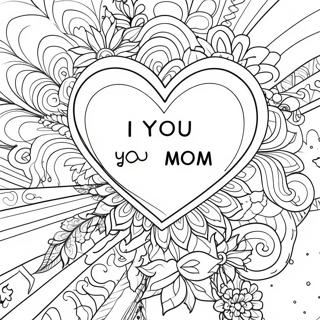 Rakastan Sinua Äiti Värityssivut