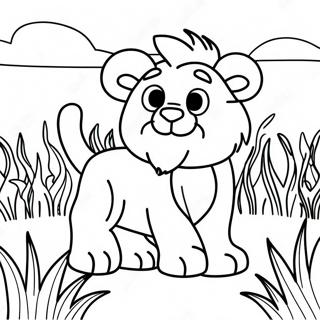 Leikkisa Leo Nurmikolla Varityskuva 88187-28709