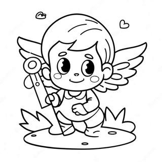 Seikkailunhaluinen Poika Cupidon Jousella Varityskuva 88806 29191