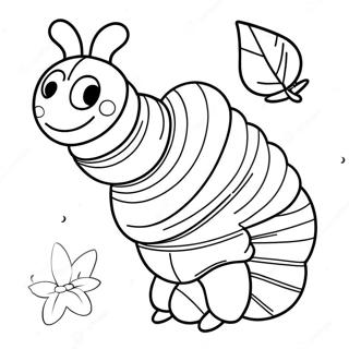 Hymyileva Erittain Nalkainen Toukka Varityskuva 89398-29650