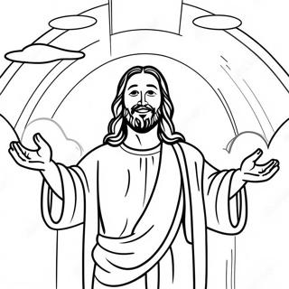 Onnellinen Jeesus Avoimin Kasin Varityskuva 89965-30091