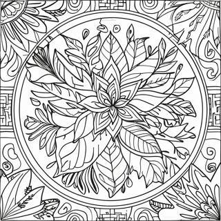 Syksyn Lehden Mandala Varityskuva 90430-30442