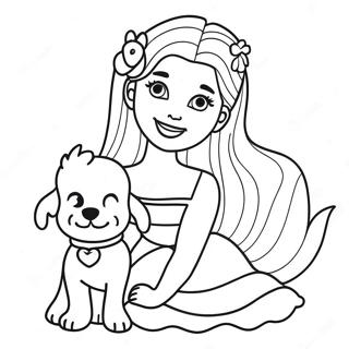 Barbie Suloisen Pennun Kanssa Varityskuva 914 1388