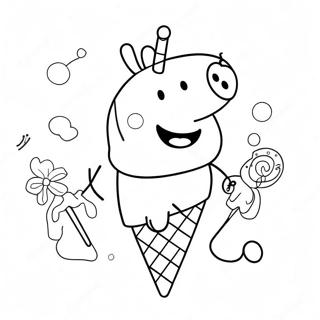 Peppa Possu Varikkaan Jaatelopuikon Kanssa Varittamissivu 92246-31926