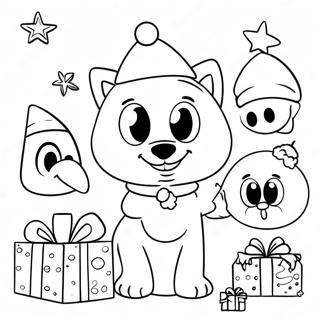 Bluey Ja Ystavat Jouluparty Varittamissivu 92275-31958