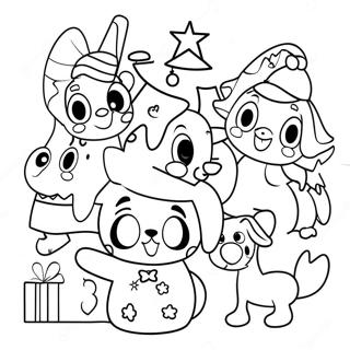 Bluey Ja Ystavat Jouluparty Varittamissivu 92275-31960