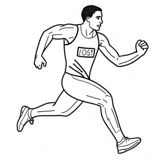 Olympiaurheilija Juoksemassa Varityssivu 92788-32345