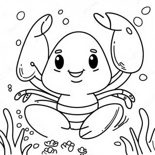 Iloinen Hummeri Veden Alla Varityskuva 93922 33235