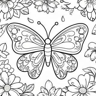 Majesteettinen Perhonen Kukkaisymparistossa Varittamiseen 94358-33644