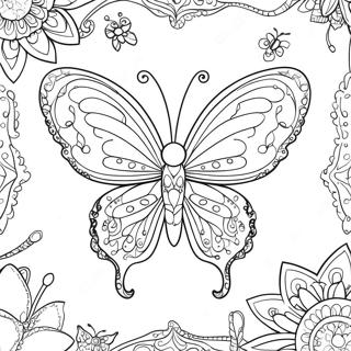 Leikkisa Perhonen Fantasiateemoilla Varittamiseen 94360-33652