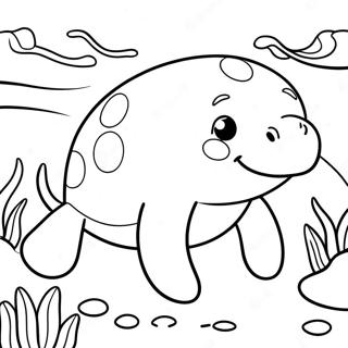 Sopo Manatee Uiskentelemassa Varityskuva 94978-34242