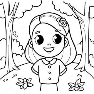 Iloinen Megan Puistossa Varittamissivu 95975 35067