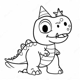 Hauska Dinosauruksen Juhlapaahine Varityskuva 96802-35706