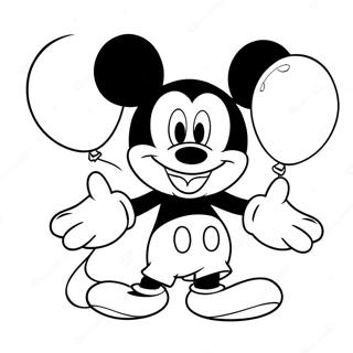 Mikki Hiiri Pitaen Ilmapalloja Varityskuva 98781-37550